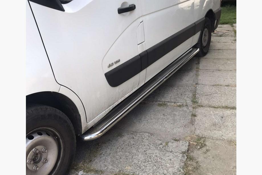 Renault Master 2011-2023 Estribos Laterales Premium (2 uds., Acero Inoxidable) 60 mm, batalla corta Foto 2