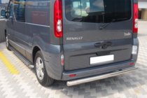 Renault Trafic 2001–2015 Protector Trasero AK002 (Acero Inoxidable) foto 1