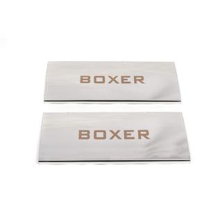 Placas de umbral interior Carmos V1 (2 uds, acero inoxidable) Peugeot Boxer 2006-2025 foto 2