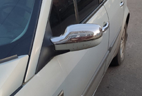 Renault Megane II 2004-2009 Cubiertas de Espejos (2 uds, Acero Inoxidable) foto 1