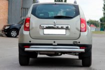 Renault Duster 2008–2017 Barra trasera recta (acero inoxidable) foto 3