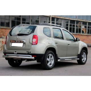 Barra trasera recta (acero inoxidable) Renault Duster 2008–2017 foto 2