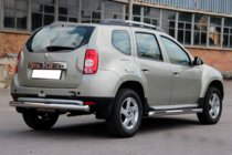Dacia Duster 2008-2018 Barra trasera recta (acero inoxidable) foto 4