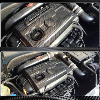Cubierta de motor (para GTI HB 2010-2013, Carbono) foto 3