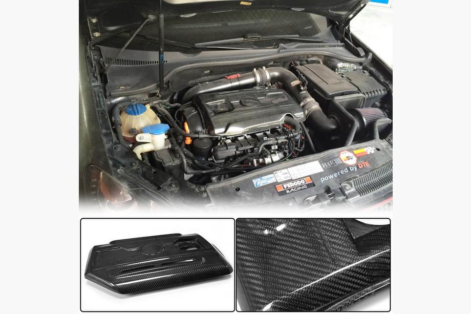 Volkswagen Golf 6 2008-2014 Cubierta de motor (para GTI HB 2010-2013, Carbono) Image