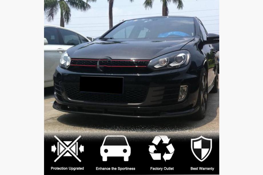 Volkswagen Golf 6 2008-2014 Labio Delantero V2 para GTI HB 2010-2013 Carbono Foto 2