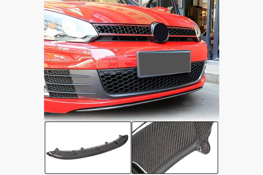 Volkswagen Golf 6 2008-2014 Labio Delantero V3 para GTI HB 2010-2013 Carbono Image