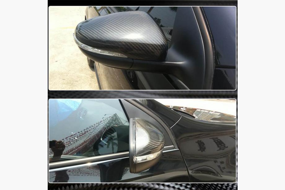 Volkswagen Golf 6 2008-2014 Cubiertas de Espejos V1 (para HB 2010-2013, Carbono) Foto 5