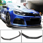 Volkswagen Golf 6 2008-2014 Lip delantero V1 para R HB 2010-2013, Carbono foto 1