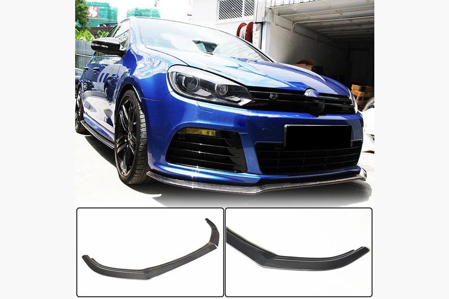 Volkswagen Golf 6 2008-2014 Lip delantero V1 para R HB 2010-2013, Carbono Image