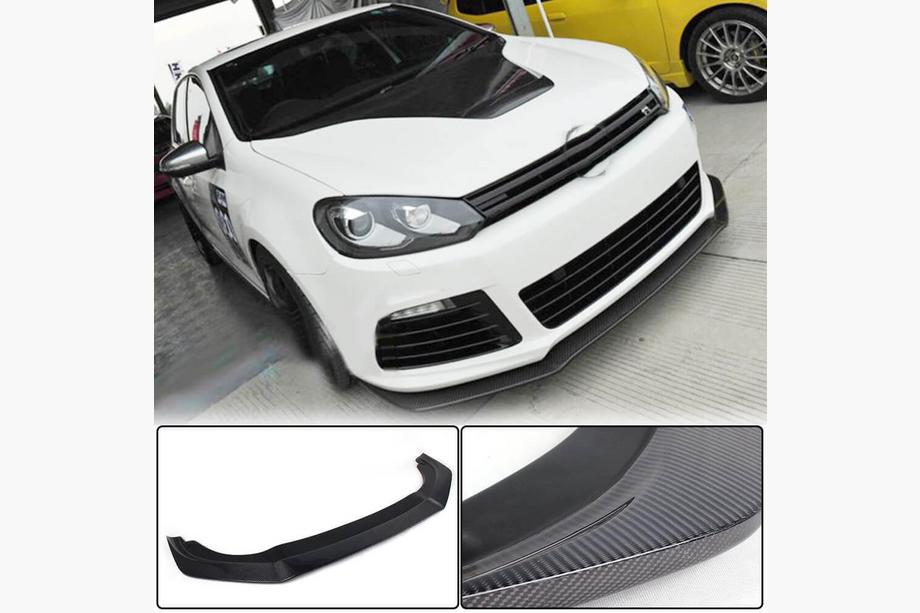 Volkswagen Golf 6 2008-2014 Lip delantero V2 para R HB 2010-2013 Carbono Foto 1