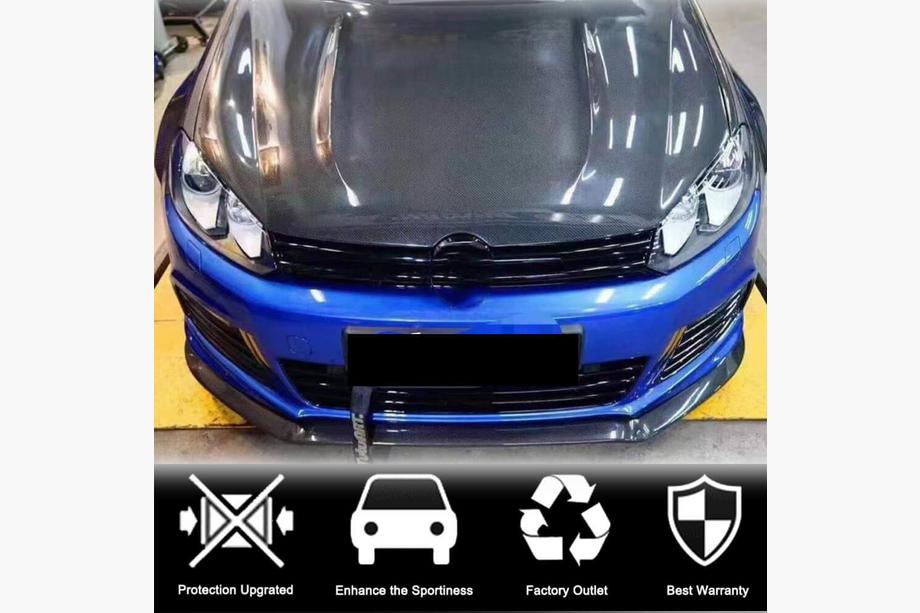 Volkswagen Golf 6 2008-2014 Lip delantero V2 para R HB 2010-2013 Carbono Foto 2