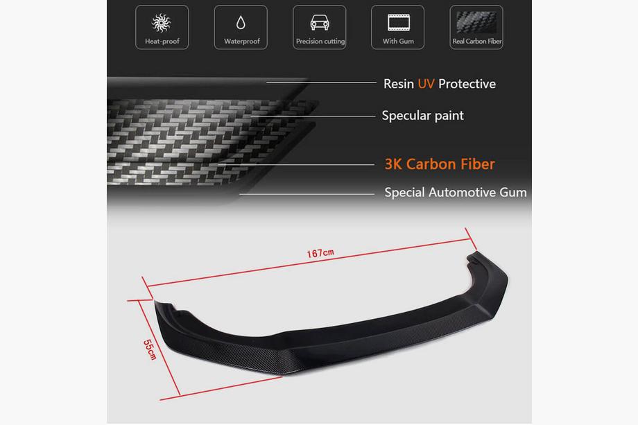 Volkswagen Golf 6 2008-2014 Lip delantero V2 para R HB 2010-2013 Carbono Foto 5