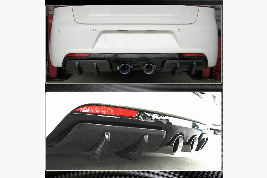 Volkswagen Golf 6 2008-2014 Difusor Trasero de Parachoques V2 para R/R20 HB 2010-2013, Carbono Foto 3