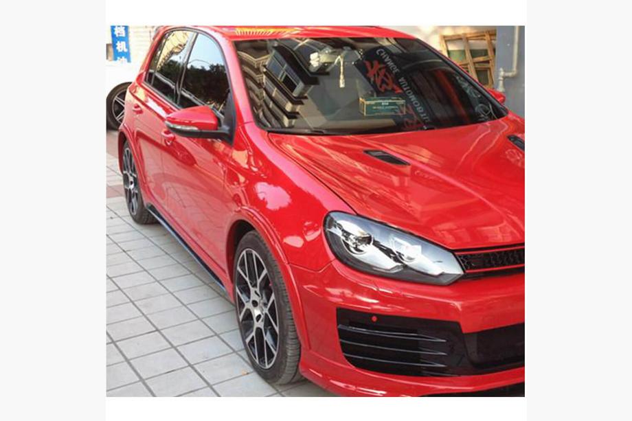 Volkswagen Golf 6 2008-2014 Faldones Laterales (para Base HB 2010-2013, Carbono) Foto 3