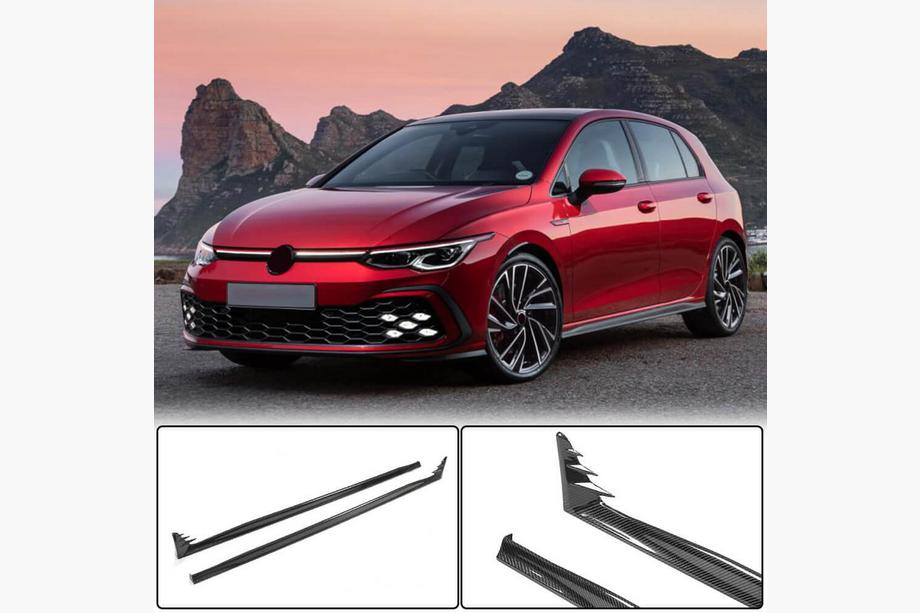Volkswagen Golf 8 2019- Faldones Laterales (para GTI / R-Line HB, Carbono) Image