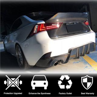 Difusor Trasero de Parachoques V1 para Base/F-Sport 2013-2016, Carbono Lexus IS 2013- foto 2
