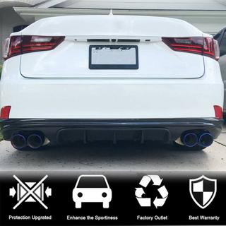 Difusor Trasero de Parachoques V2 para Base/F-Sport 2013-2016, Carbono Lexus IS 2013- foto 2