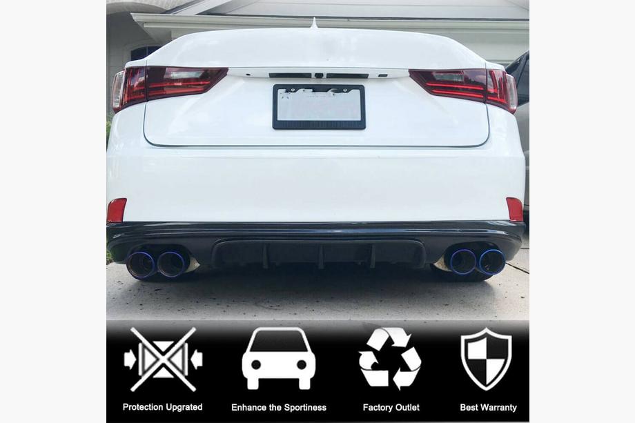 Lexus IS 2013- Difusor Trasero de Parachoques V2 para Base/F-Sport 2013-2016, Carbono Foto 2