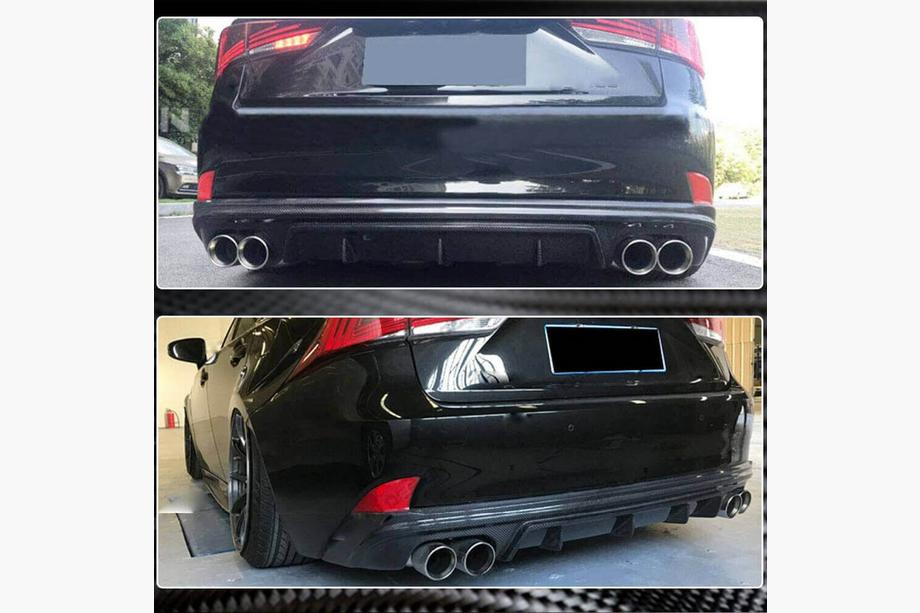 Lexus IS 2013- Difusor Trasero de Parachoques V2 para Base/F-Sport 2013-2016, Carbono Foto 3