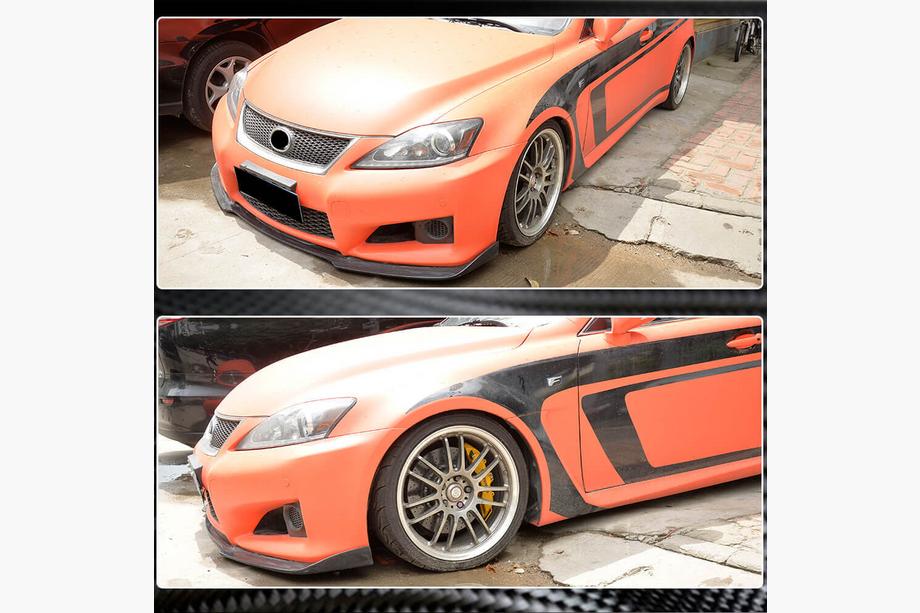 Lexus IS 2005-2013 Labio delantero parachoques (para F 2011-2013, Carbono) Foto 3
