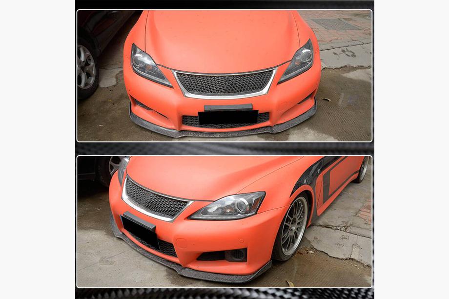 Lexus IS 2005-2013 Labio delantero parachoques (para F 2011-2013, Carbono) Foto 4