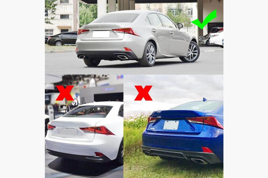 Lexus IS 2013- Difusor de parachoques trasero (para Base/F-Sport 2016-2020, Carbono) Foto 9