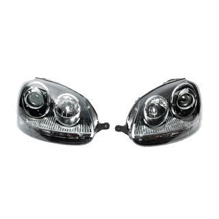 Faros delanteros con lente proyector Black (2 uds) Volkswagen Golf 5 2003-2009 foto 2