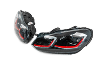 Volkswagen Golf 6 2008-2014 Faros delanteros Golf 7 Style Red (sin unidades de control, 2 uds) foto 4