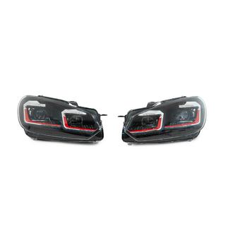 Faros delanteros Golf 7 Style Red (sin unidades de control, 2 uds) Volkswagen Golf 6 2008-2014 foto 2
