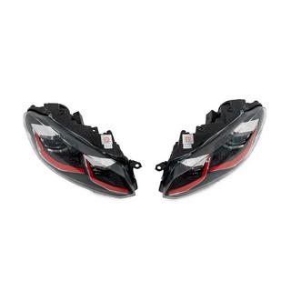 Faros delanteros Golf 7 Style Red (sin unidades de control, 2 uds) Volkswagen Golf 6 2008-2014 foto 3