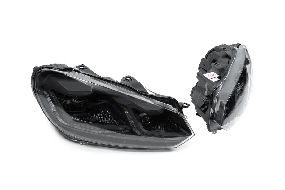 Volkswagen Golf 6 2008-2014 Faros delanteros Golf 7 Style Black (sin centralitas, 2 uds.) Foto 4