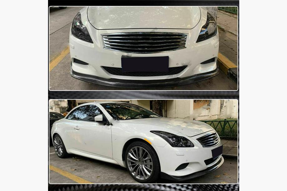 Infiniti G25/G35/37 (V36/CV36) 2006-2015 Labio de Parachoques Delantero (para G37 Coupe 2009-2013, Carbono) Foto 4