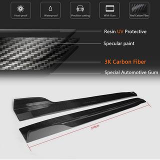 Faldones Laterales para G37 Coupe 2009-2013 Carbono Infiniti G25/G35/37 (V36/CV36) 2006-2015 foto 4