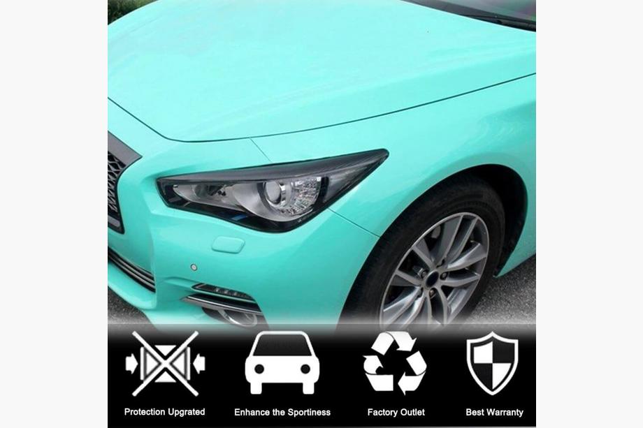 Infiniti Q50/Q60 2013-2024 Pestañas para faros (para Q50 2014-2017, Carbono) Foto 2