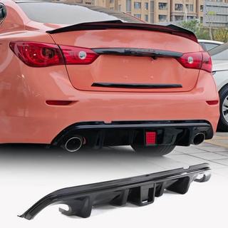 Difusor Trasero de Parachoques V2 para Q50 Base/Sport 2014-2017 Carbono Infiniti Q50/Q60 2013-2024 foto 1