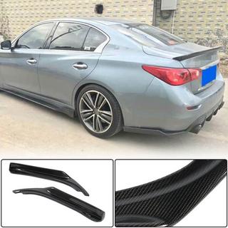 Cubiertas de parachoques trasero de carbono para Q50 Base/Sport 2014-2017 Infiniti Q50/Q60 2013-2024 foto 1