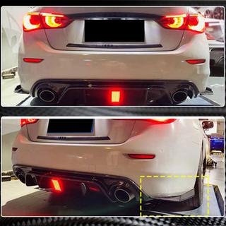 Cubiertas de parachoques trasero de carbono para Q50 Base/Sport 2014-2017 Infiniti Q50/Q60 2013-2024 foto 3