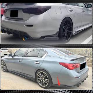 Cubiertas de parachoques trasero de carbono para Q50 Base/Sport 2014-2017 Infiniti Q50/Q60 2013-2024 foto 4