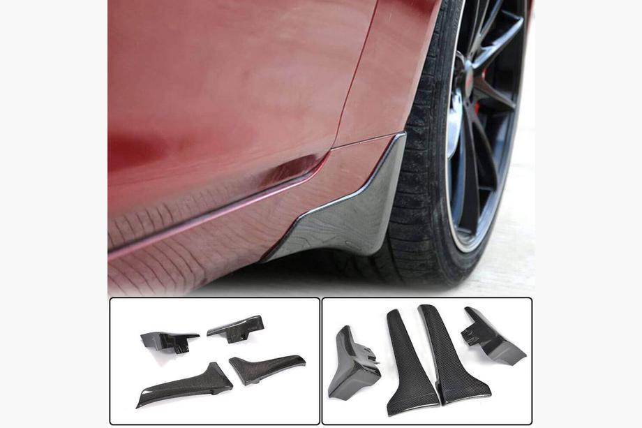 Infiniti Q50/Q60 2013-2024 Guardabarros (para Q50 Base/Sport 2014-2017, Carbono) Image