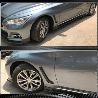 Cubiertas de aletas delanteras de carbono (para Q50 Base/Sport 2014-2020) foto 3