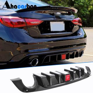 Difusor de parachoques trasero V1 (para Q50 Base/Sport 2018-2023) Infiniti Q50/Q60 2013-2024 foto 1