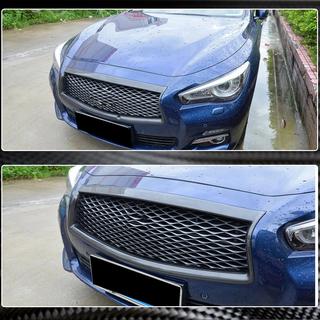 Moldura de parrilla delantera (para Q50 Base/Sport 2014-2017, Carbono) Infiniti Q50/Q60 2013-2024 foto 3
