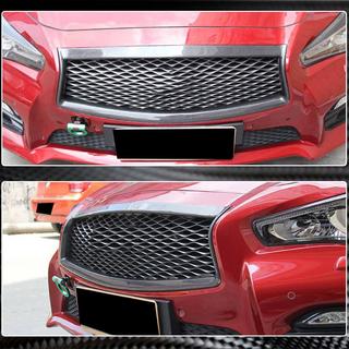 Moldura de parrilla delantera (para Q50 Base/Sport 2014-2017, Carbono) Infiniti Q50/Q60 2013-2024 foto 4