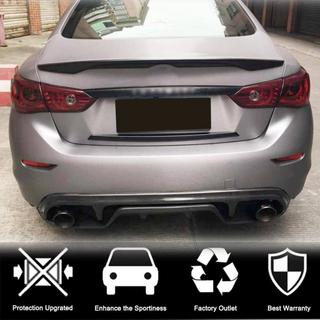 Difusor Trasero de Parachoques V3 para Q50 Base/Sport 2014-2017, Carbono foto 2
