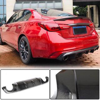 Difusor Trasero de Parachoques V2 para Q50 Base/Sport 2018-2023 Carbono Infiniti Q50/Q60 2013-2024 foto 1