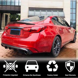 Difusor Trasero de Parachoques V2 para Q50 Base/Sport 2018-2023 Carbono Infiniti Q50/Q60 2013-2024 foto 2