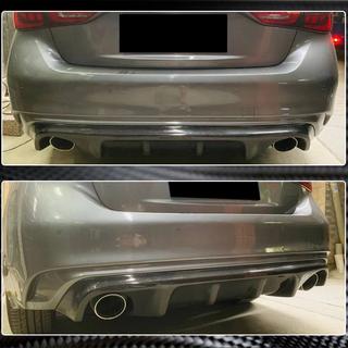 Difusor Trasero de Parachoques V2 para Q50 Base/Sport 2018-2023 Carbono Infiniti Q50/Q60 2013-2024 foto 4