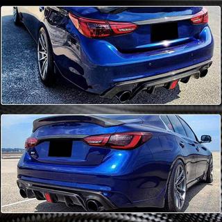 Difusor Trasero de Parachoques V3 (para Q50 Base/Sport 2018-2023, Carbono) Infiniti Q50/Q60 2013-2024 foto 4