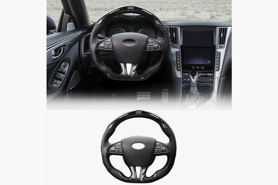 Infiniti Q50/Q60 2013-2024 Volante Anatómico (para 2014-2017, Carbono) Image